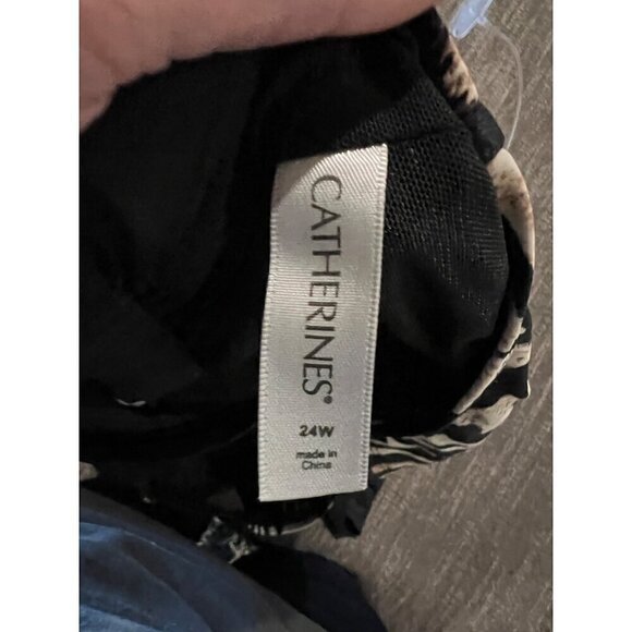 Catherines Zebra Print Tankini Top Size 24W Swim vacation resort cruise - Picture 4 of 11